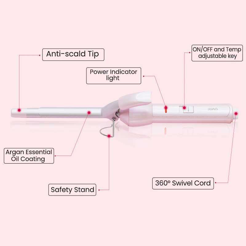 Curling Roller Professional Curling Iron Portable Curling Iron with Argan Oil Iron Styling Tool 8100 W241231