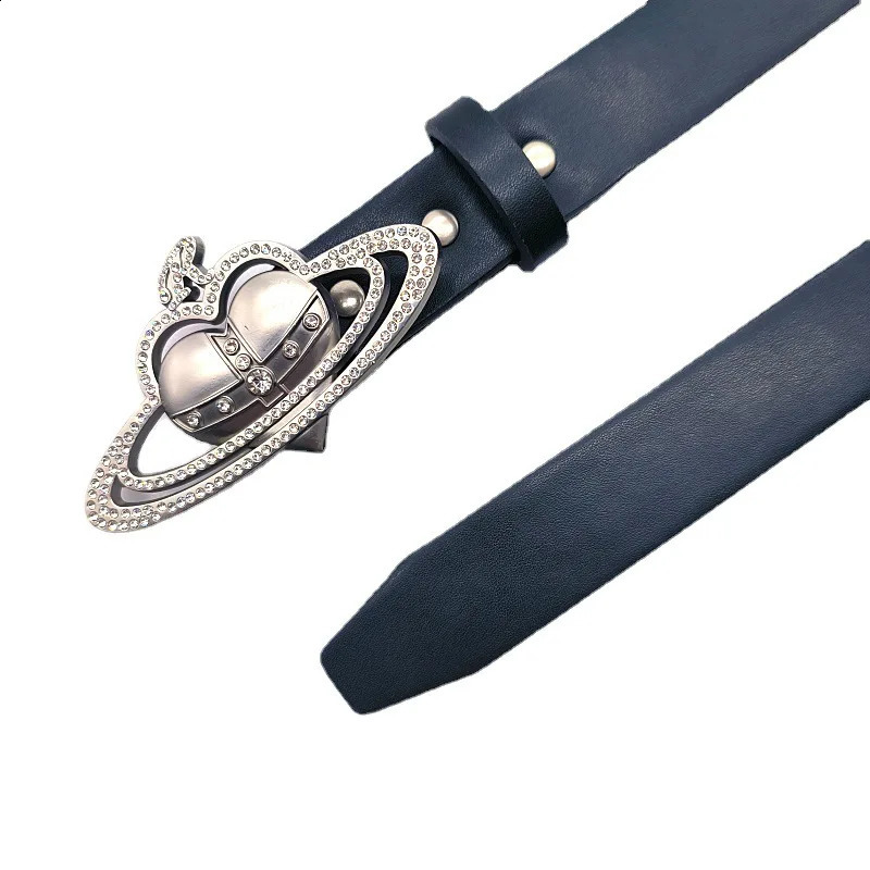 Fashion Love Cross Crown Buckle Belt Y2K Spicy Girl Love Leather Belt for Female Dress Jeans Ceinture Waistband 241226