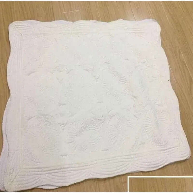 Wholesale Baby Heirloom Blan Blankets Quilts Cotton Infant Quilted Navy White Ruffle Minky Toddle Babys Gift Born 0413 Kets S Kets S