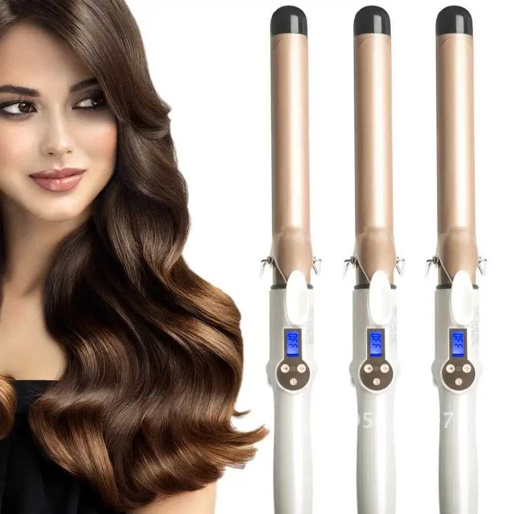 Professional LCD digital hair curler electric curling iron curling iron curling iron ceramic styling 32mm 25mm 19mm W241231