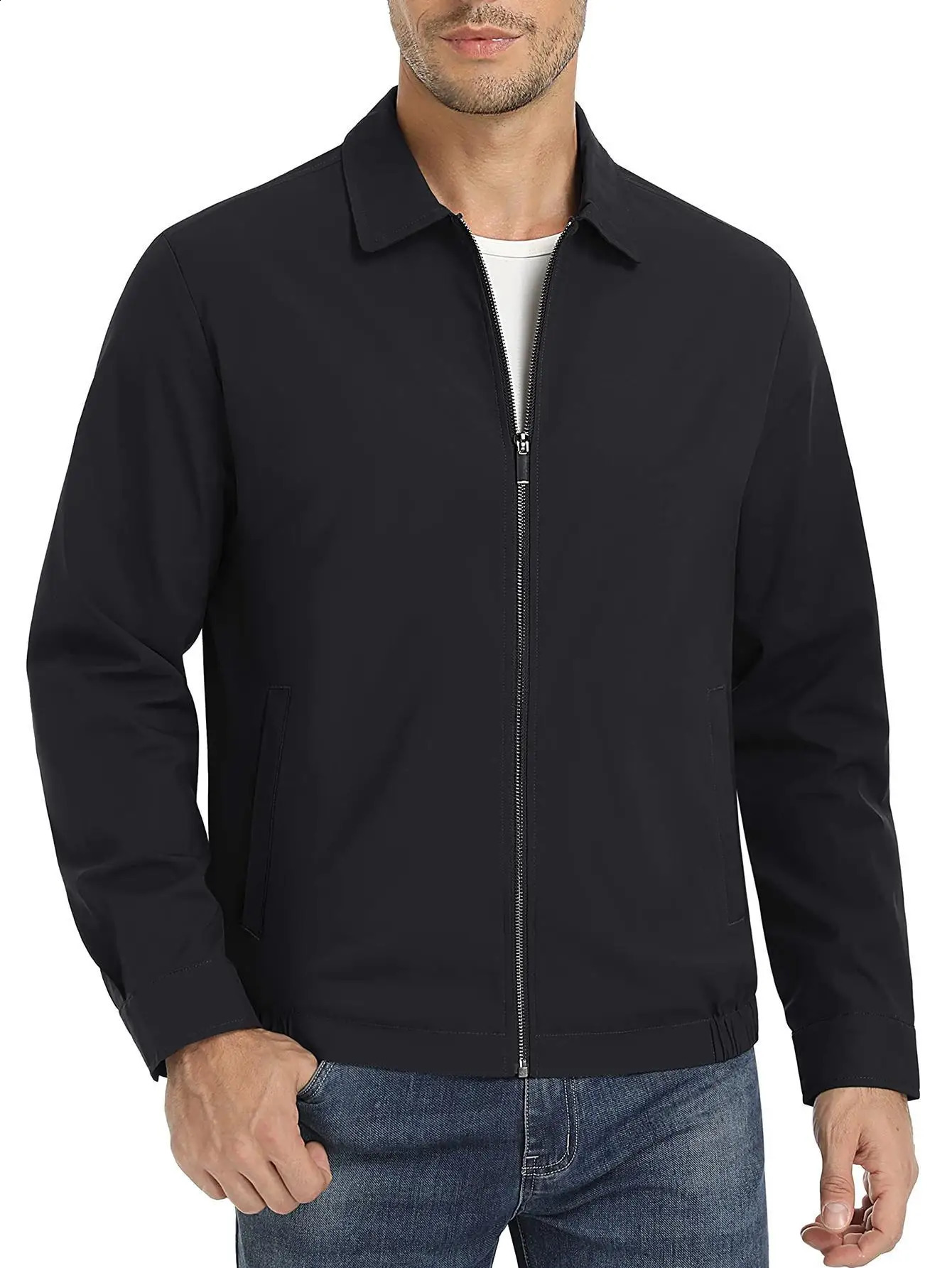 Mens Lightweight Jacket Windproof and Waterproof n for Outdoor Activities Everyday Casual Wear 241231