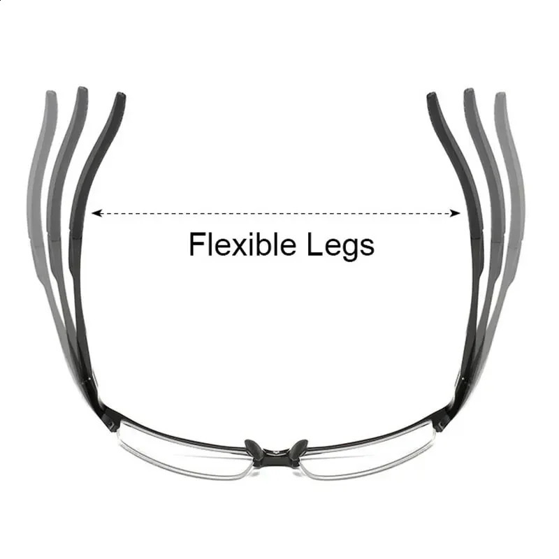 8177 Optical Eyeglasses Frame for Men Eyewear Prescription Glasses Half Rim Man Spectacles Alloy Frame Eyeglasses 241230