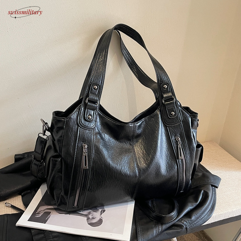 2025 High Quality Women's New Urban Trend Style Shoulder Bag Versatile Casual Large Capacity Commuter ZipperHandbag 9#41 swissmilitary