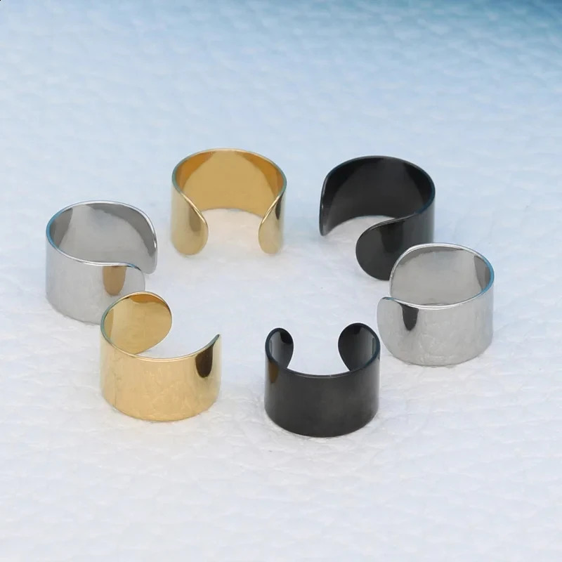Korean Mens Ear Cuff Fashion Steel Clip Earrings For Men Single Clips Without Pierced Ears Stainless Jewelry 241225