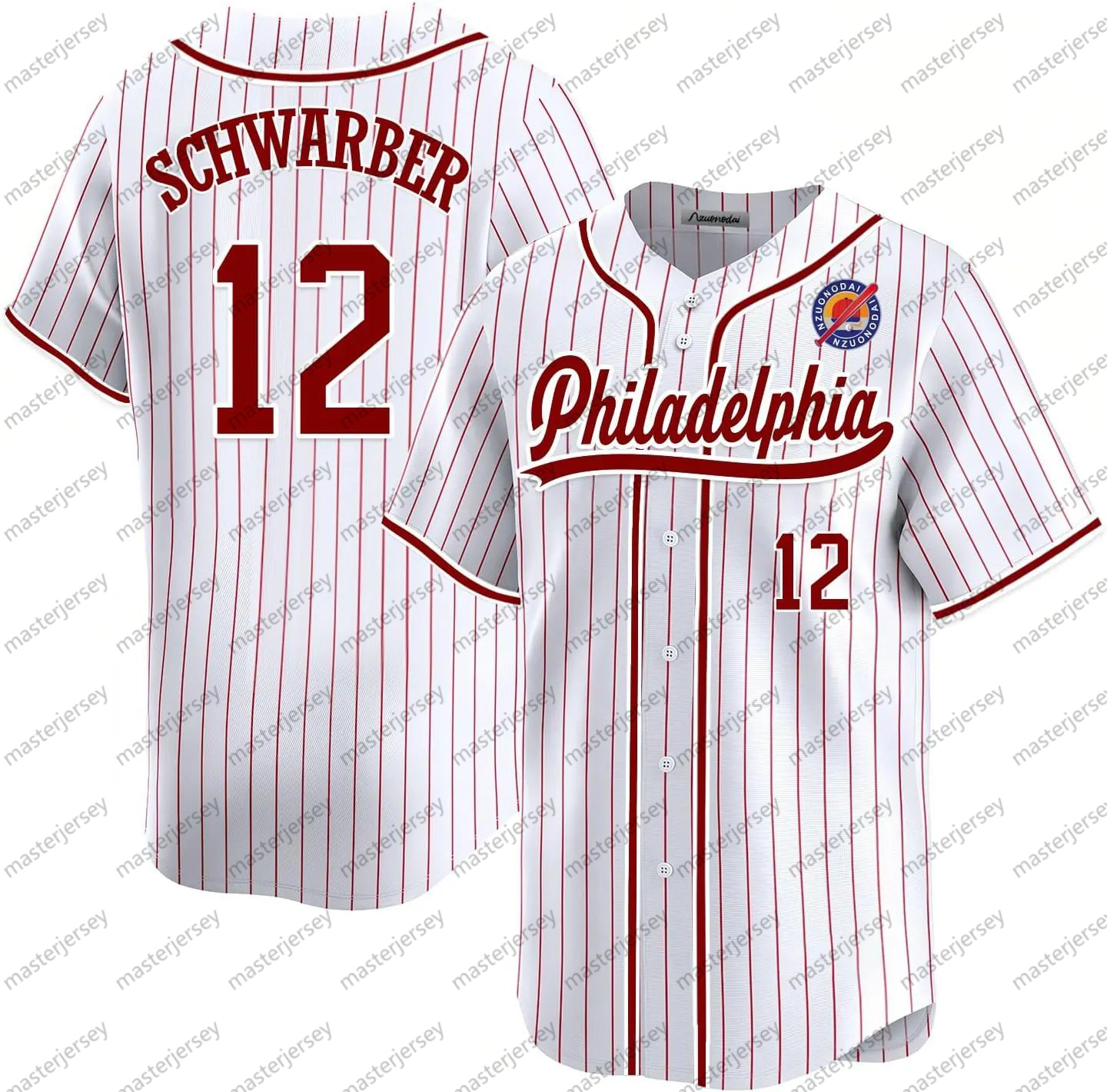 STOTT Baseball Jerseys REALMUTO CASTELLANOS SCHWARBER TURNER HARPER Custom Men/Women/Youth Jersey Sweatshirt - Embroidered Loose Fit