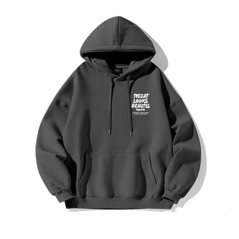 Leisure Street Clothing Hoodie Fashion Mens Comfortable Hip Hop Street Clothing Y2K Pullover Hoodie S-3XL 241230
