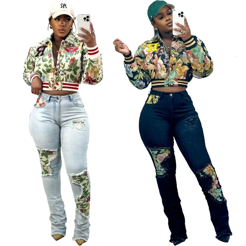 Womens Jacket Designer 2025 New Fashionable Casual Printed Baseball Jacket (including Lining)