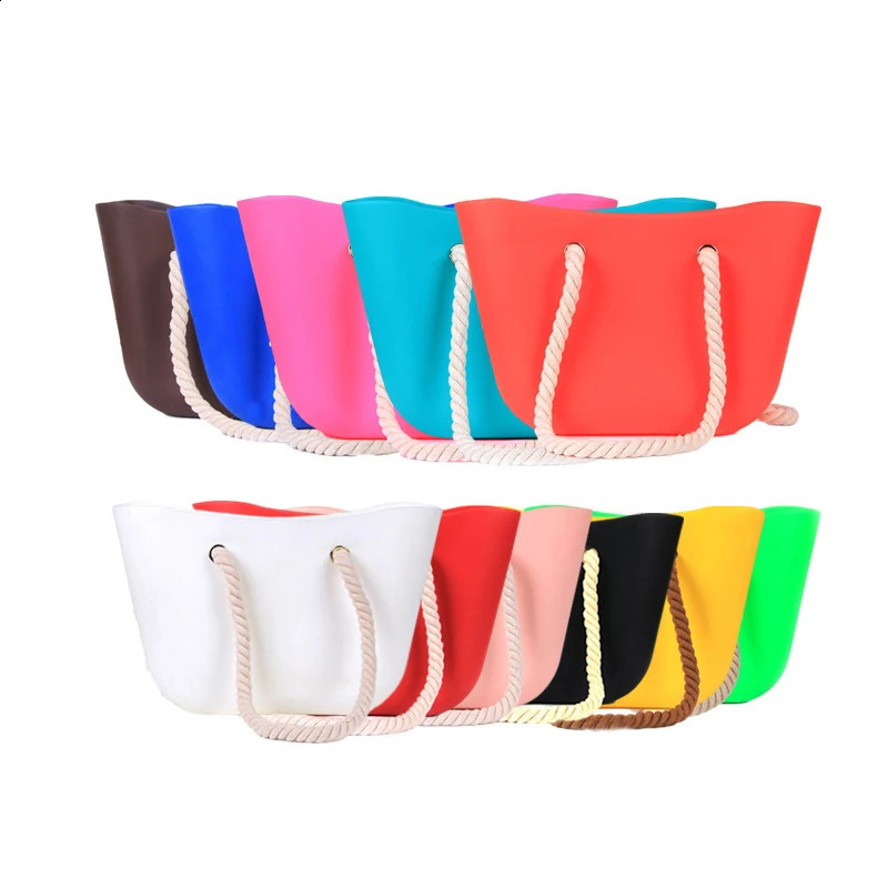 1 Pair Women Classic Mini Handbags DIY Woven Hemp Rope Short Black Natural Handle For O Bag Accesories 241226