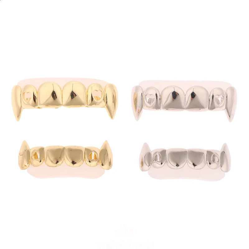 HipHop Classic Single Teeth Golden Tooth Caps Decor Gold Plated Dental Grills Body Jewelry For Women Men 241225