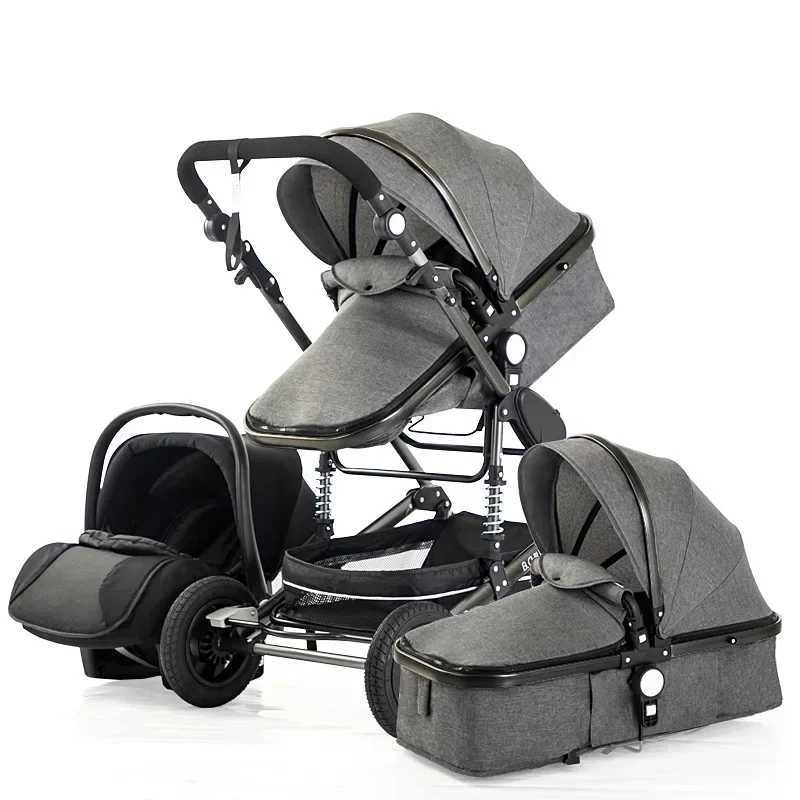 baby stroller 3in1 Luxury High Landscape baby pram portable baby pushchair multifunctional Newborn Carriage double facedXJ241231
