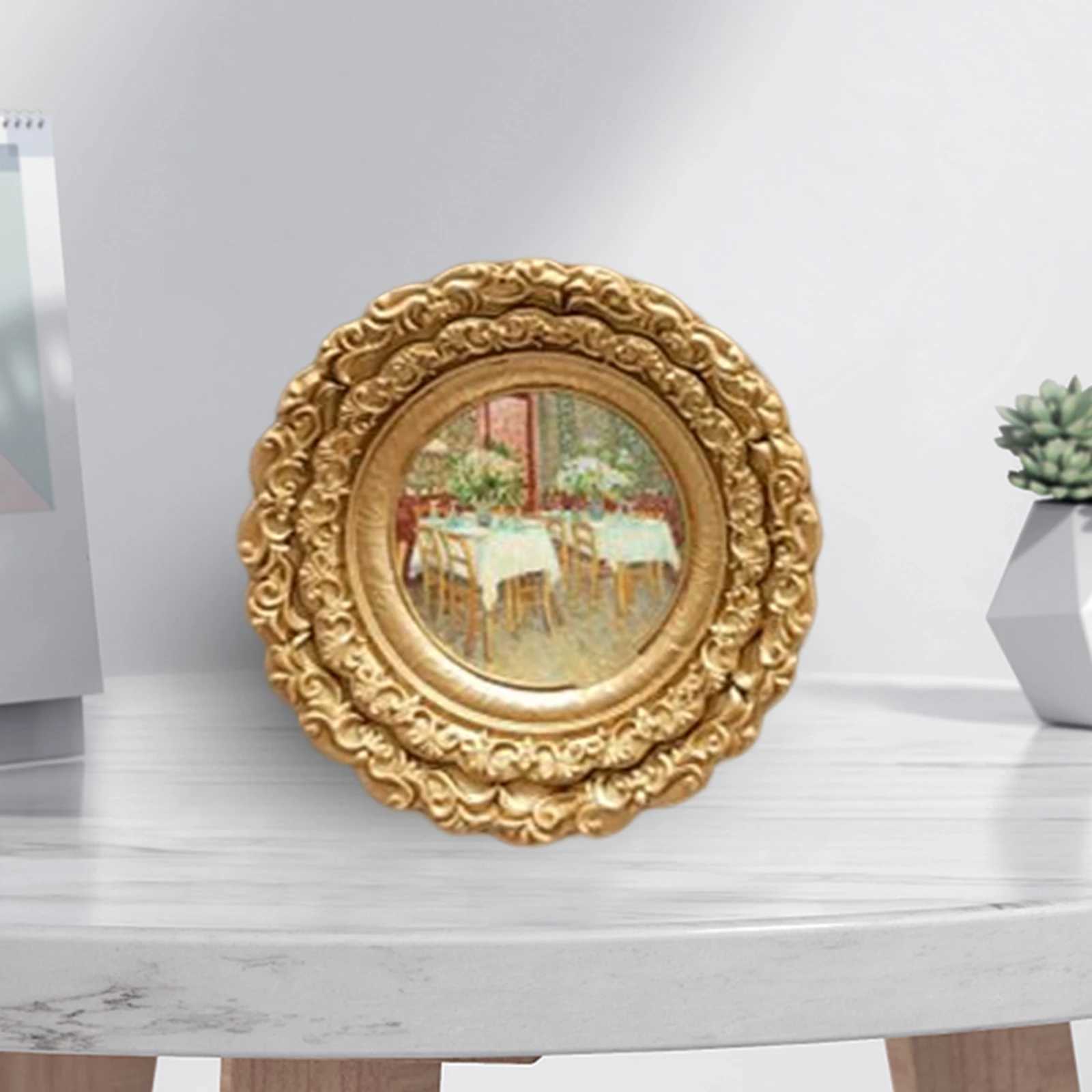 Frames Hand carved photo display desktop or wall hanging picture frames for home wedding art portraits bedroom decoration CL241231 H260306