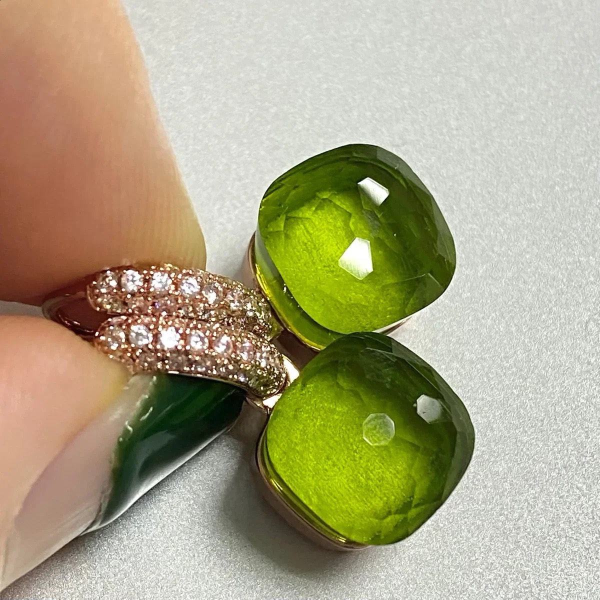 Classic Candy Color Earrings Inlay Transparent Zircon 27Colors Crystal Earrings Rose Gold Plated Fashion Jewelry For Women 241230