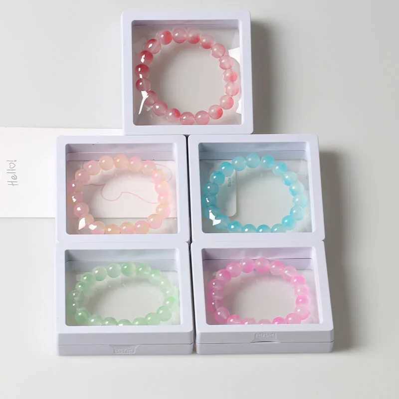 Natural Stone Pink Quartz Crystal Bead Bracelet for Womens Fashion Sweet Spirit Constant Energy Chain Bracelet for Girls Jewelry Gifts W241231