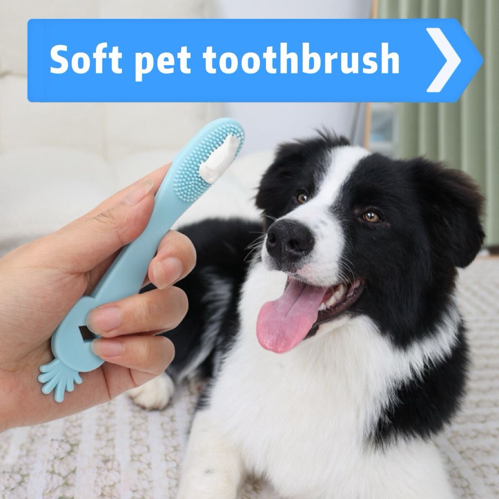 Soft Pet Dog Finger Toothbrush Dog Brush Bad Breath Tartar Teeth Tool Dog Accessories Cleaning Supplies Pet Products for Dogs