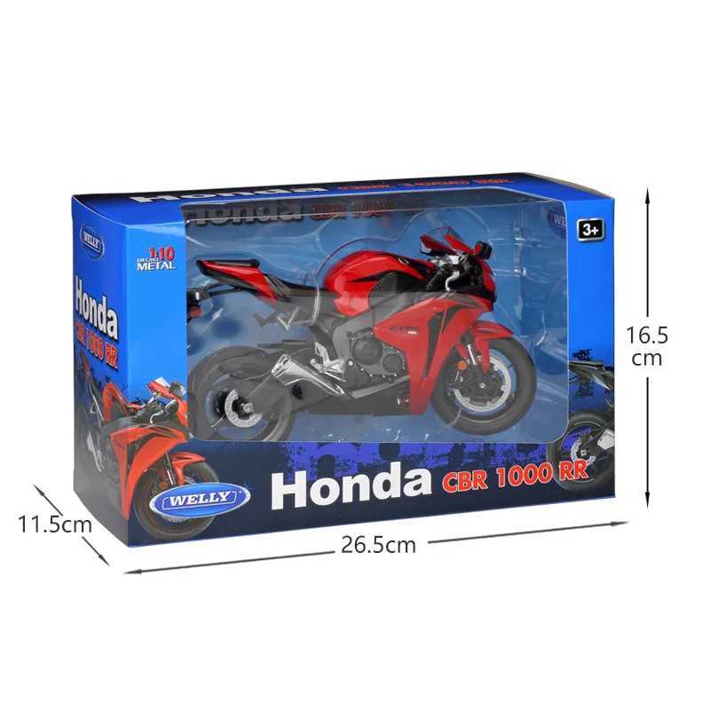 WELLY 1 10 Honda CBR1000RR Alloy Racing Motorcycle Model Simulation Metal Street Motorcycle Model Series Childrens Toy Gift W241231