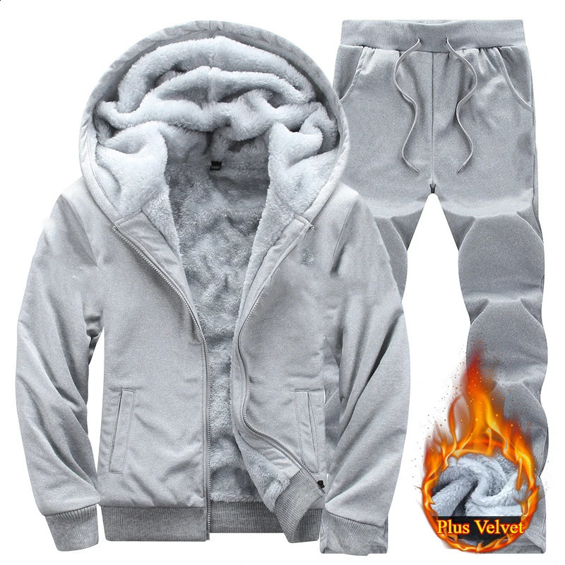 Autumn Men Jacket Set Fashion Comfort Warm Male Hooded Coat Trends Versatile Top Clothing Locomotive Streetwear Casual Pants 241223