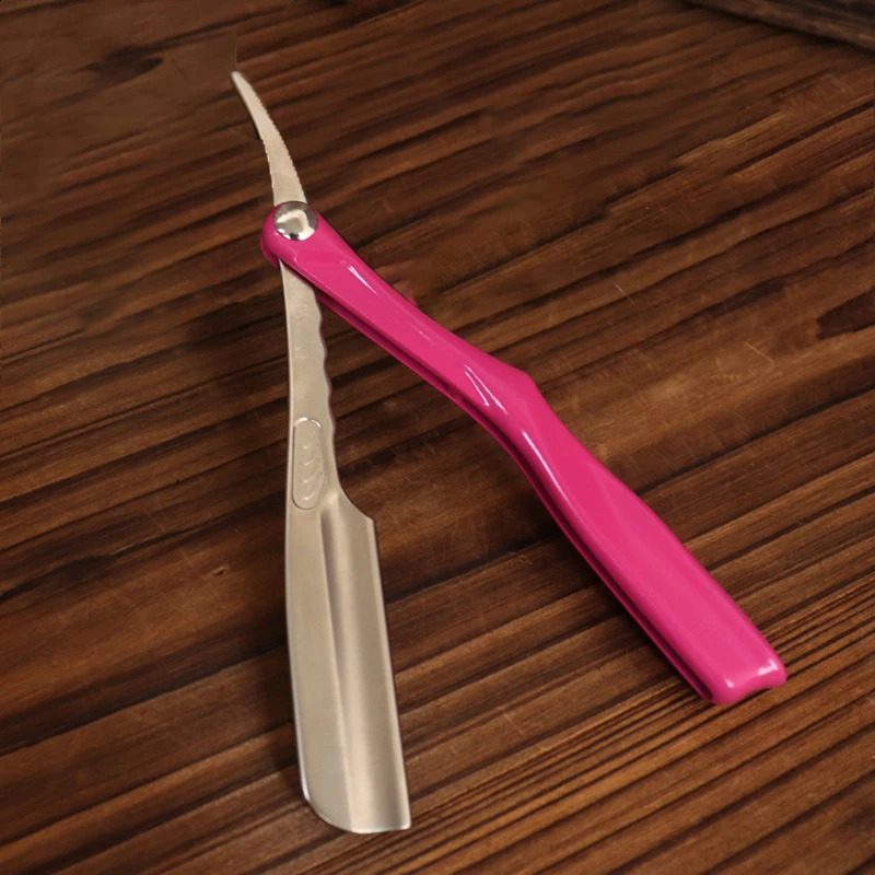 Colourful Feather Razor Vintage Manual Change Blade Shaving Razor Retro Folding Knife Holder Men Shaving Barber Tools Gift 241230