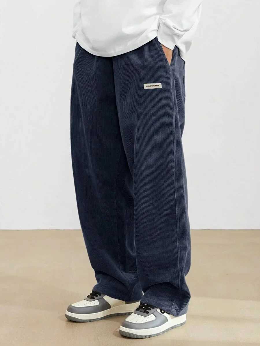 Corduroy Pants mens clothing sports pants loose casual pants mens bag style hose regular length Trouser mens cargo pants women W241231
