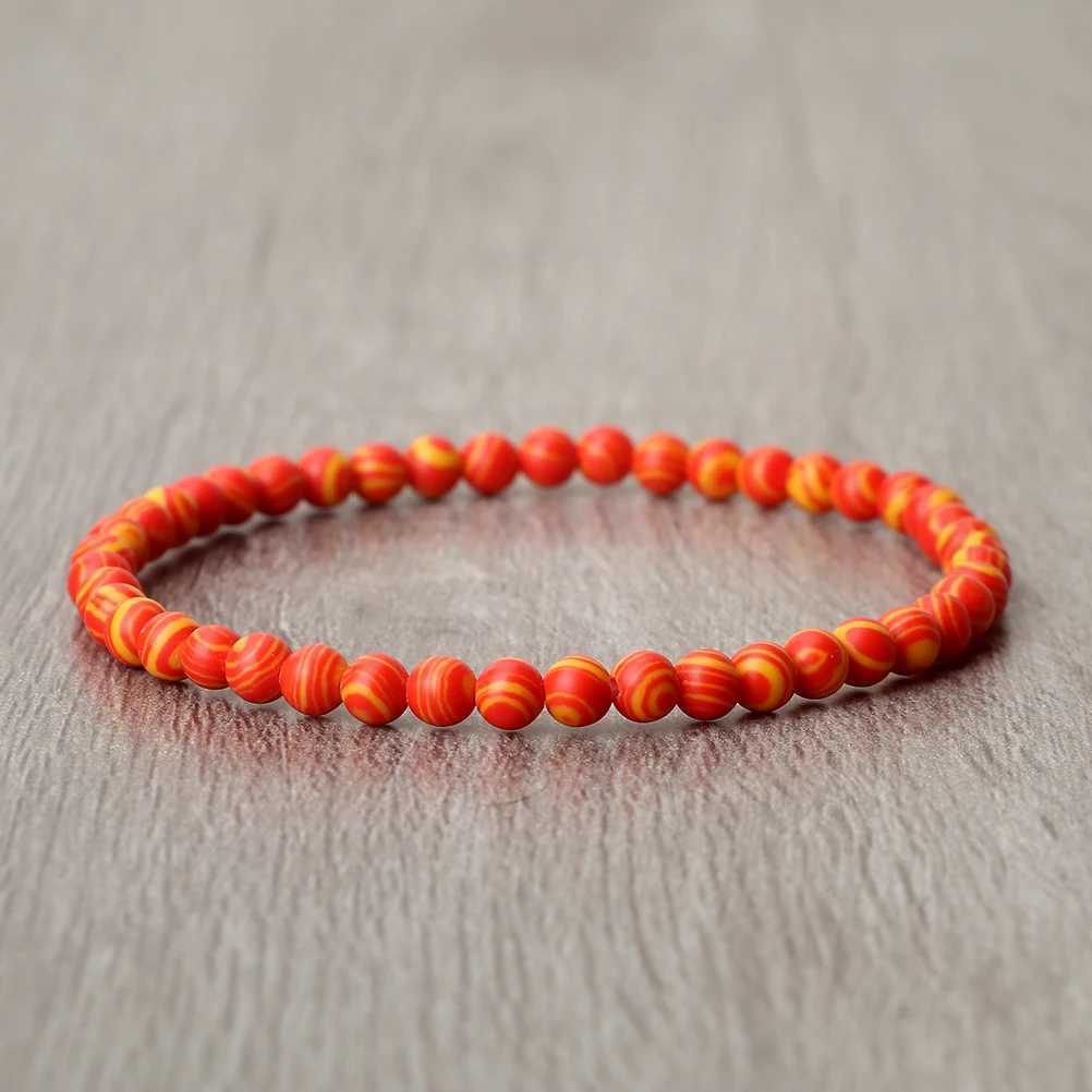 Minimst 4MM Peacock Stone Bead Bracelet Colorful Womens Couple Bracelet and Bracelet Chain Friendship Pulsera Jewelry Gift New W241231