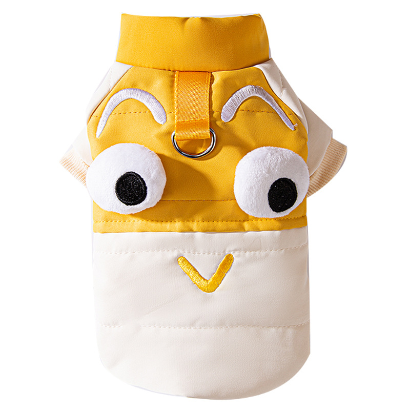 Autumn and Winter Cute Pet Cute Traction Dog Two Feet Cotton Clothes Small and Medium sized Dog Pet Clothes HS48