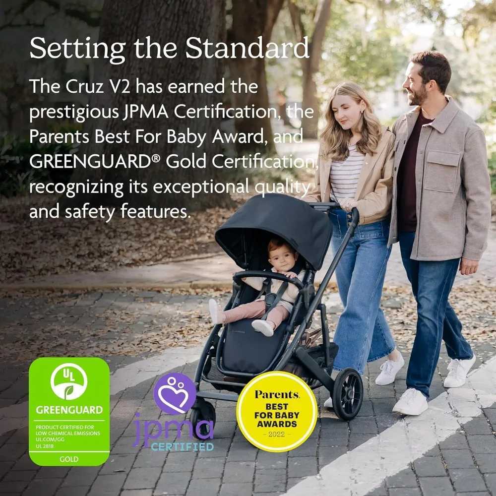 Cruz V2 Stroller/Full-Featured Stroller with Travel System Capabilities/Toddler Seat Bumper Bar Bug Shield Rain ShieldXJ241231