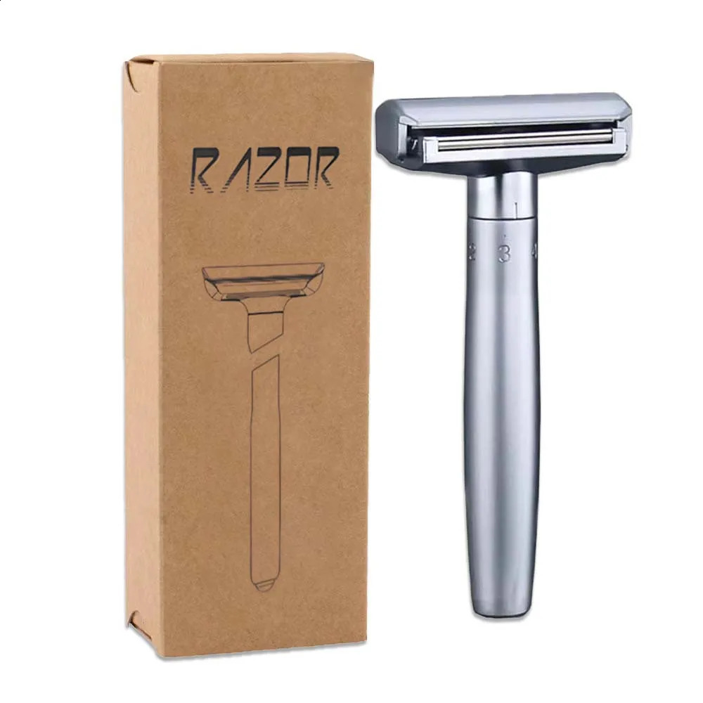 Manual Shaver With Full Body Water Wash Old Style Shaving Blade 6-speed Adjustable Sharpness Shaving Blade Razor 241230