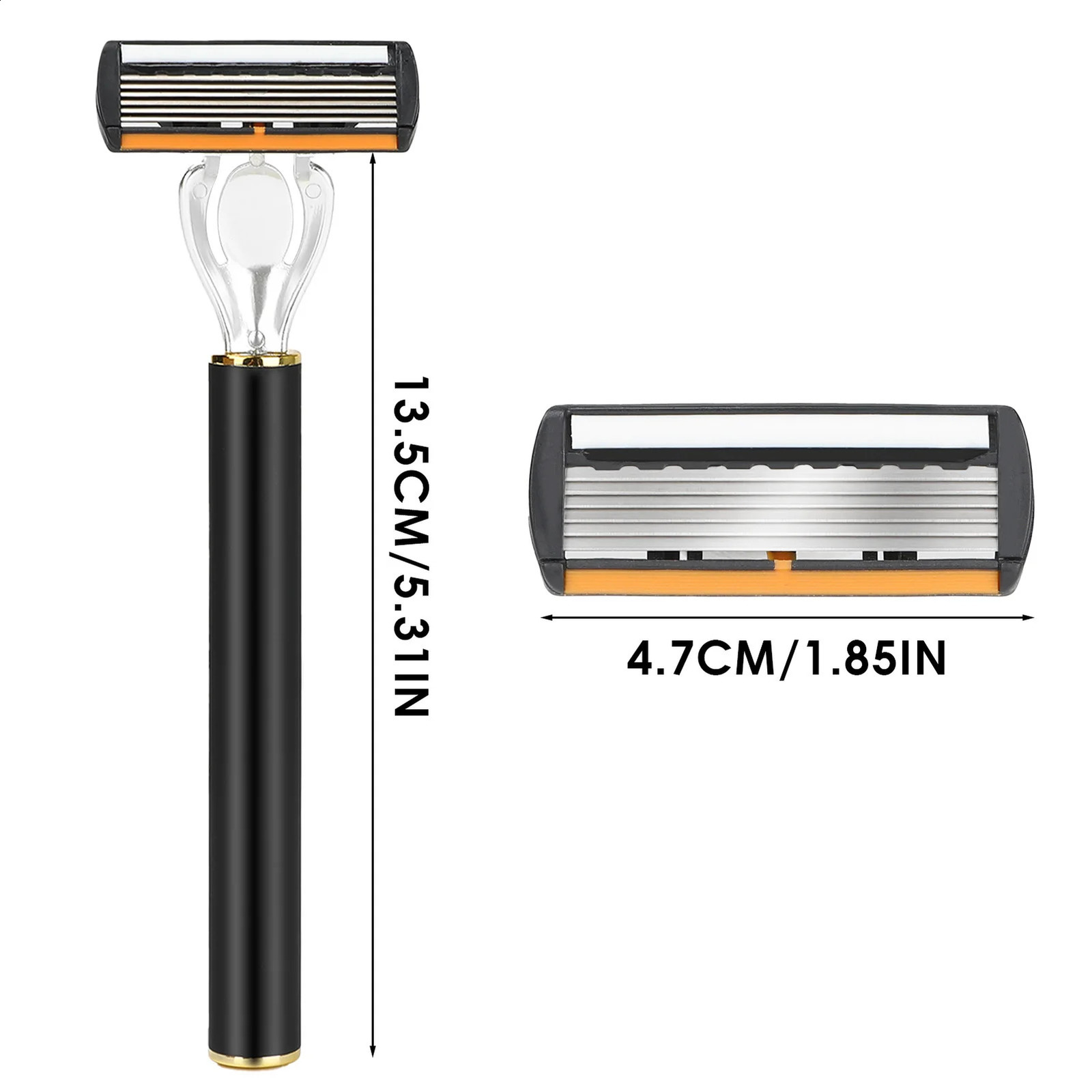 Mens Manual Shave Razors Long Handle Double Layer Safety Razor for Bathing el Travel Home 241230