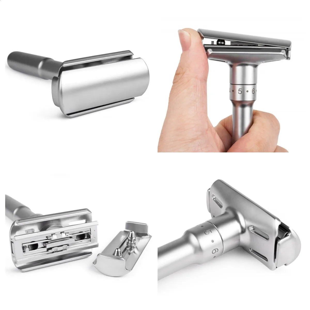 Adjustable Safety Razor Mens Professional Manual Shaver Straight Edge Stainless Steel Barber Razor Men Folding Shaving Tool 241230