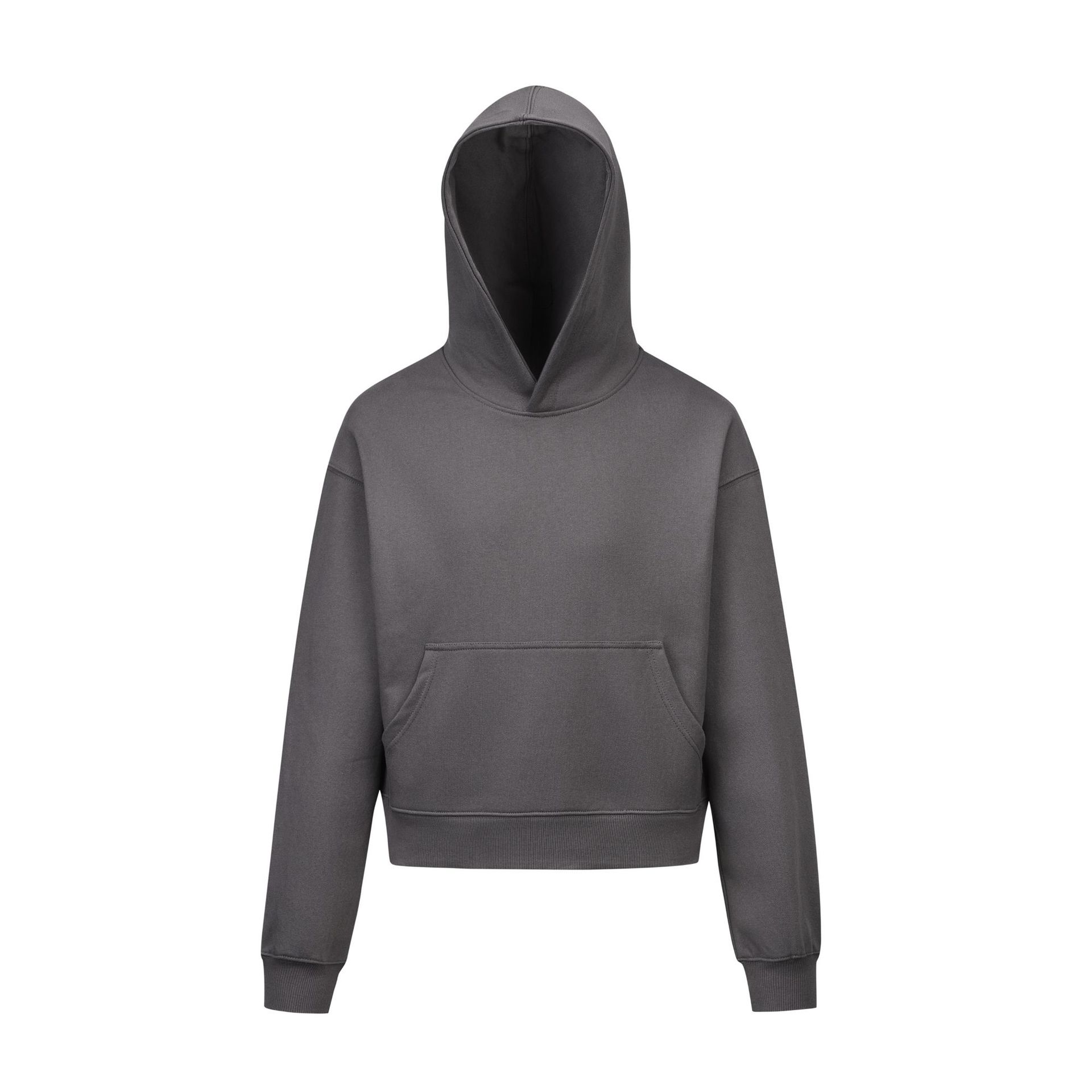 M8216 2024 trendy neutral design solid color men's pullover hooded sweatshirt