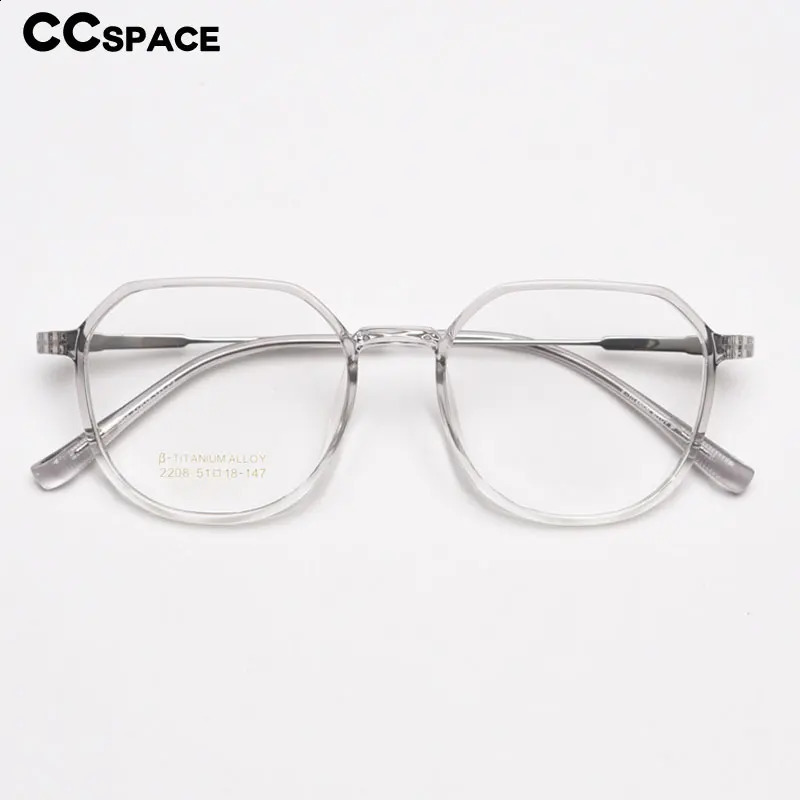 56431 Transparent Eyeglasses Frame Women Prescription Clear Glasses Men Optical Frame Eyewear Elastic Leg 241230