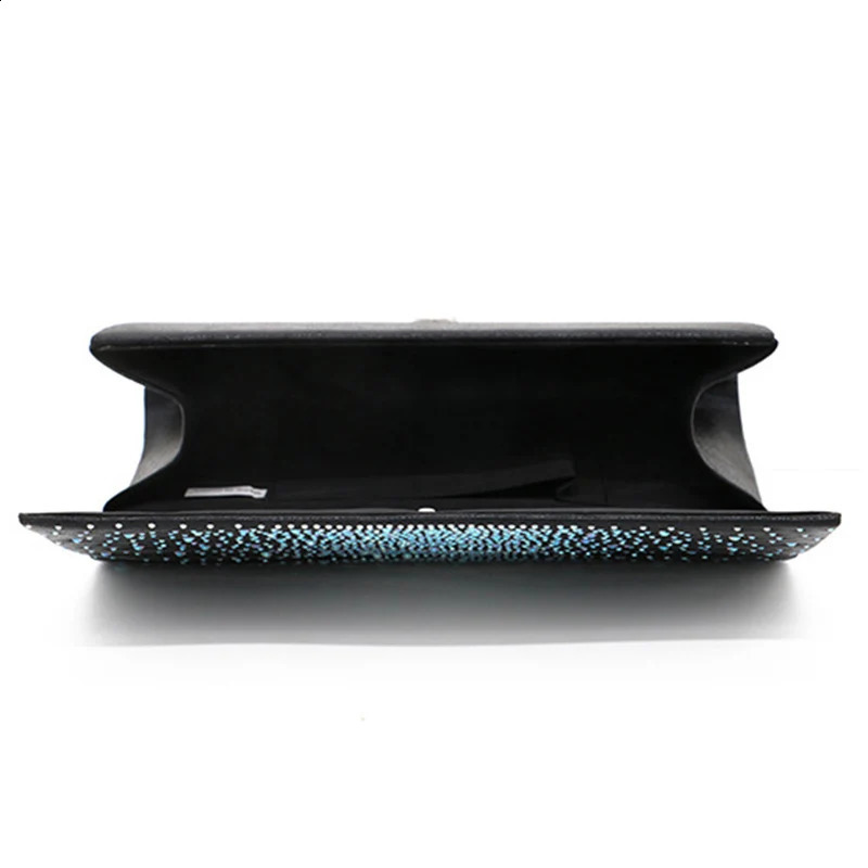 Style Ladies Evening Bag PU Leather With Rhinestones Celebrity Bag Bride Wedding Dress Fashion Party Women Clutch 241231