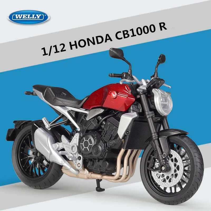 WELLY 1 12 Honda CB1000R Alloy Racing Motorcycle Model Die Casting Metal Street Silation Series Childrens Toy Gifts Free shipping