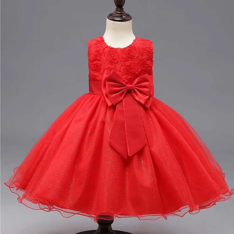 Flower Girl Wedding Dress First Party Dress Birthday Fluffy Dress Baby Bath Dress Children Par Dress W241231