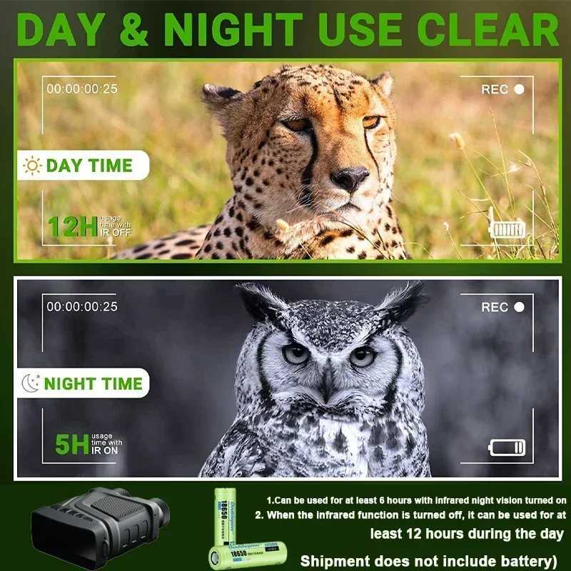 New Arrival The latest diode night vision device for 2024 R12 infrared 1080P high-definition 5X digital zoom hunting telescope outdoor day night dual-