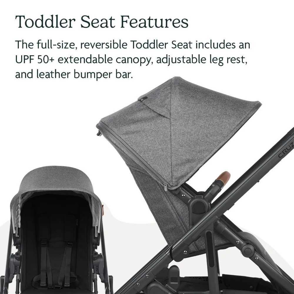 Cruz V2 Stroller/Full-Featured Stroller with Travel System Capabilities/Toddler Seat Bumper Bar Bug Shield Rain ShieldXJ241231