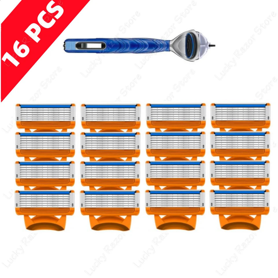 Fusion Shaving razor Shaver Five Layer Blade Manual Razor Blade Mens Razor Vintage Beard Blade 5 Blade Razor Holder 241230