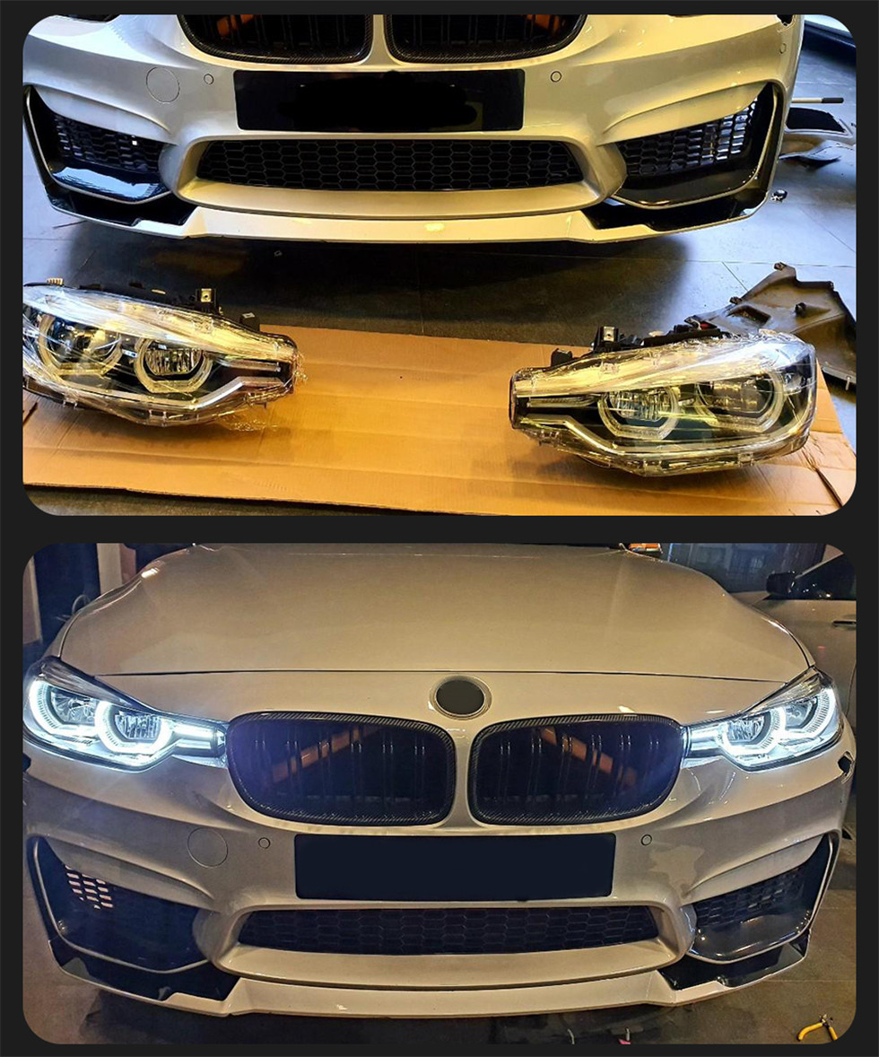 Headlight Assembly BMW F30 Headlights 20 12-20 19 F35 LED Headlight 320i 318i 325i Angel Eye DRL Signal Auto Headlights