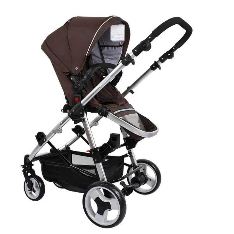 Twin Baby Stroller Foldable Two-way Multifunctional Twin Baby StrollerHigh View Baby Stroller Adjustable ArmrestsXJ241231