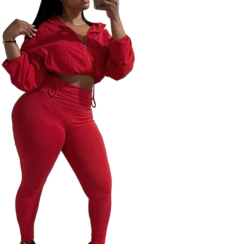 Womens Tracksuits Two Pieces Set Designer 2025 New Sexy Drawstring Waist Exposed Navel High Waist Tight Pants Sportwear 8 Colours