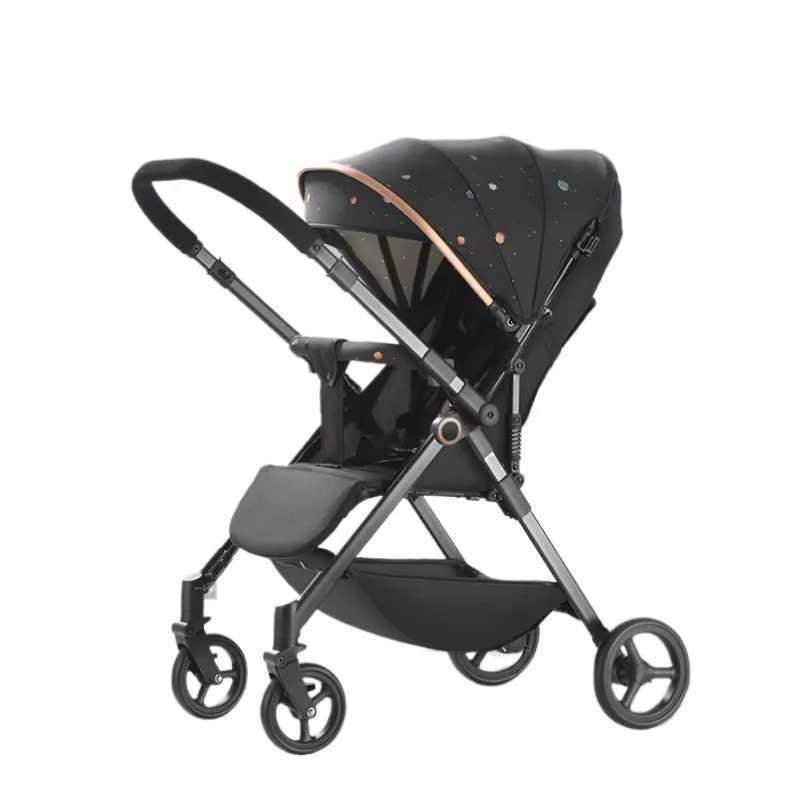 Lightweight Four-wheel Baby Stroller Two-way Portable Travel Baby Stroller Childrens Car for 0-3 Years Old Baby CarriageXJ241231