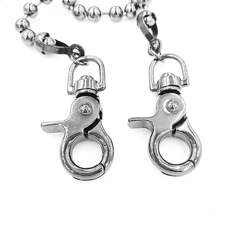 keychain pubg Punk Men Wallet Belt Chain Ball Metal Trousers Chain For Jeans Pants Fashion Jewelry For Men Women 241230