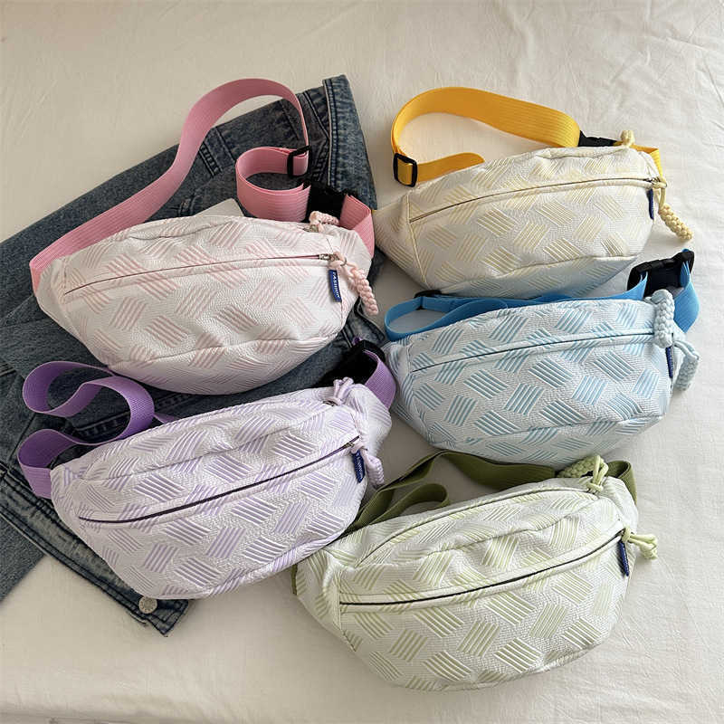 Small Fresh 2024 New Chest Trendy, Fashionable, Stylish, Personalized, Casual Commuter Shoulder Bag, Women's Waist Bag 241231