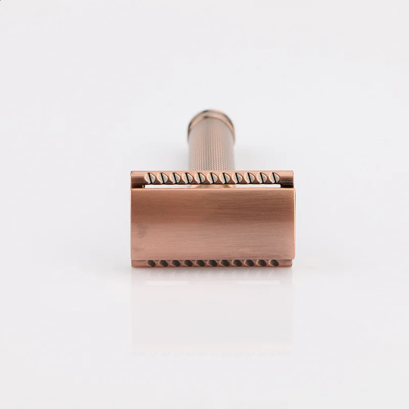 Blade for Men Old-fashioned Bronze Metal Classic Safty Double-sided Manual Razor 241230