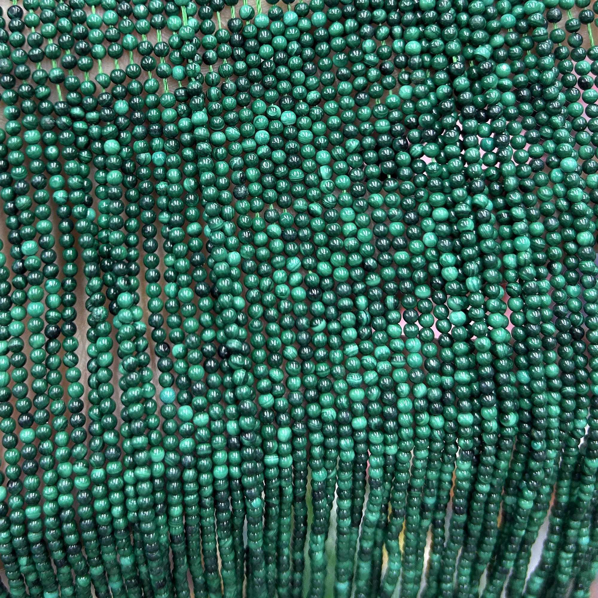 Wholesale Peacock Stone Beads Natural Peacock Stone Beads Round Gemstone Beads 2mm 3mm 4mm 15 W241231