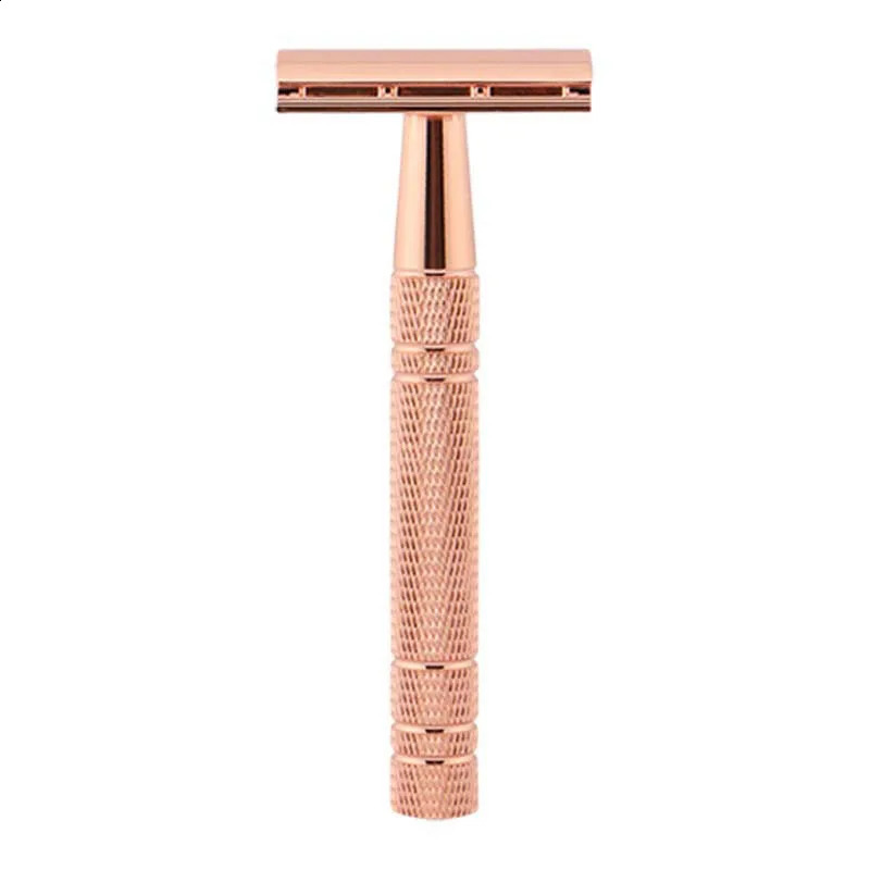4 Colors Manual Razor Retro Metal Razor Set Platinum Double-Sided Blade Shaving Versatile Storage box Reusable Security 241230