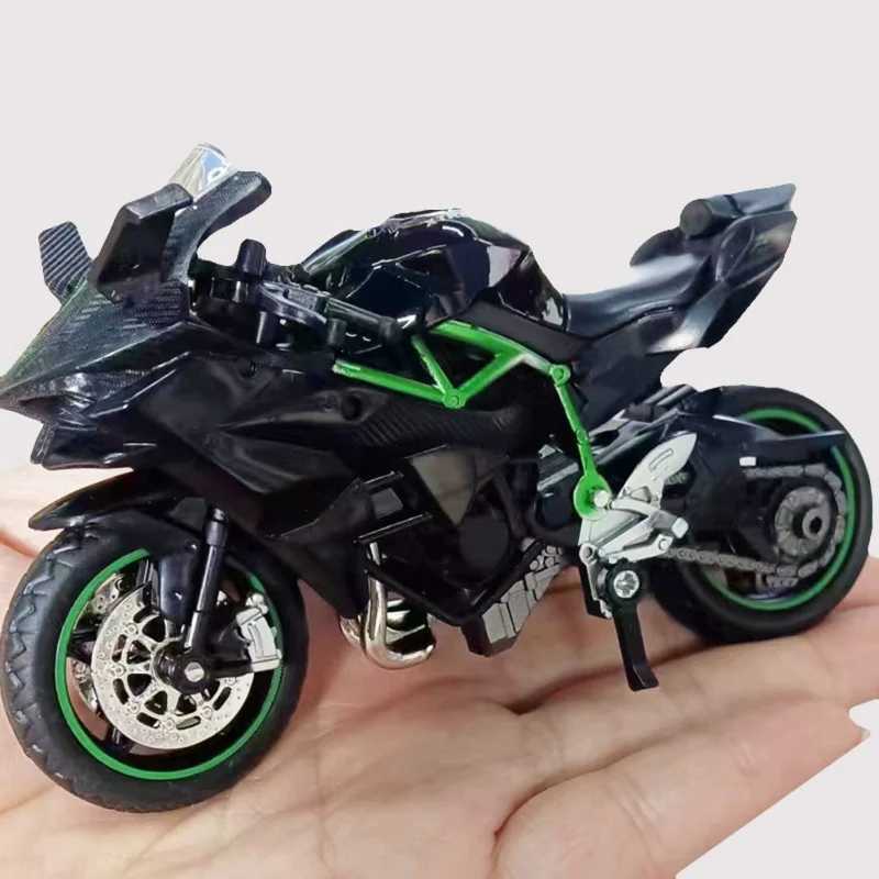 1 18 Kasaki Ninja ZX-12R Original Alloy Motorcycle Model Static Die Casting Toy Series Model Gift W241231
