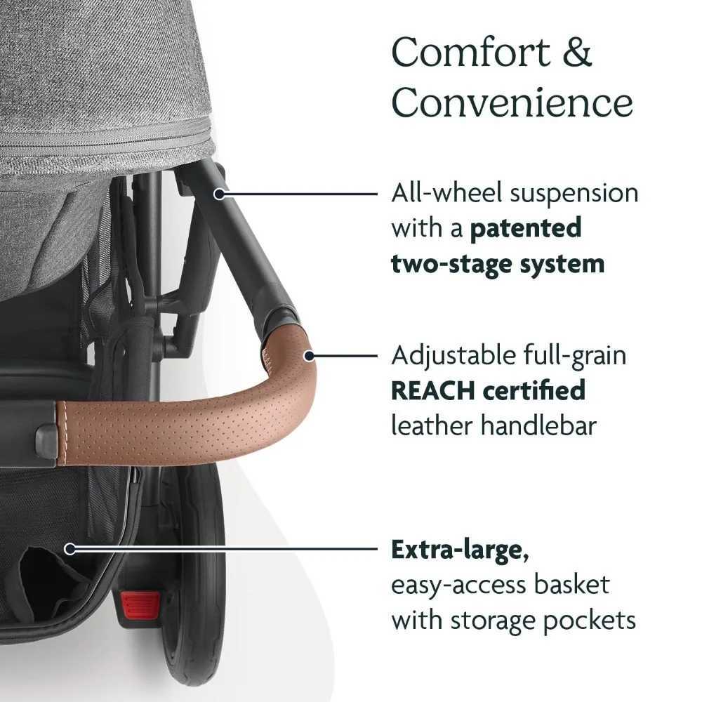 Cruz V2 Stroller/Full-Featured Stroller with Travel System Capabilities/Toddler Seat Bumper Bar Bug Shield Rain ShieldXJ241231