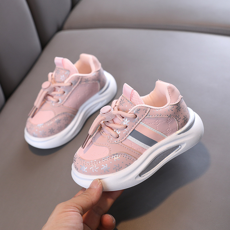 Children Shoes Fashion Sneakers for Boys Girls Baby Running Sports Shoes Happysteps Lightweight Non-slip Kids Toddler Footwear Trainers Sizes US5.5C-U
