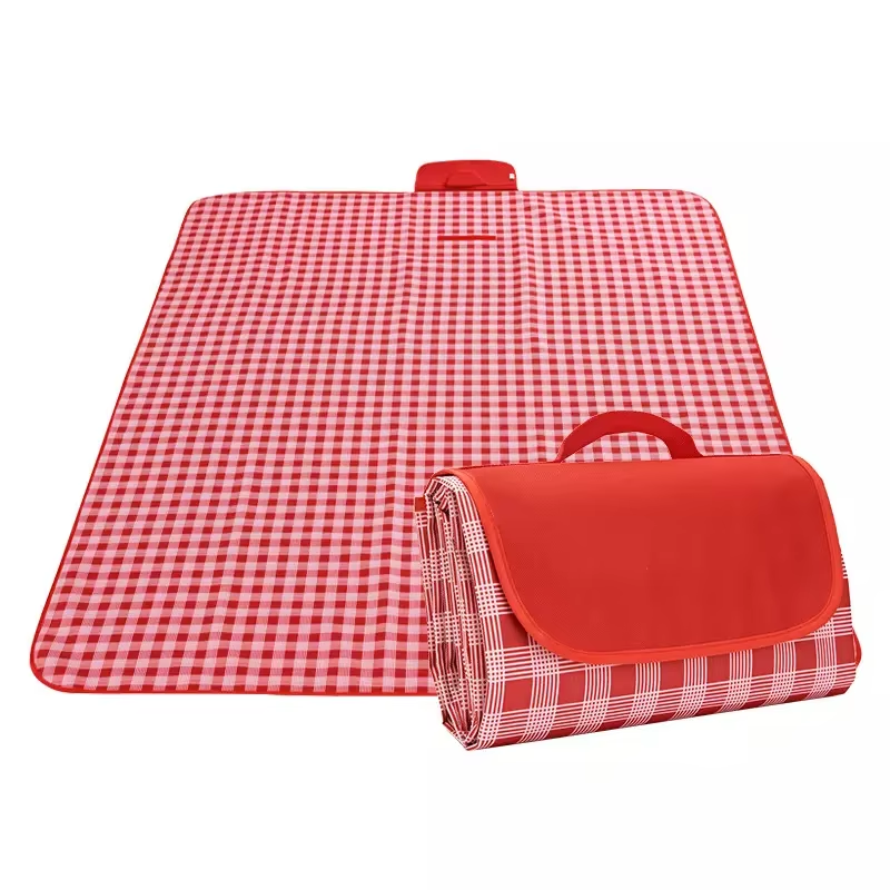 custom outdoor waterproof picnic blanket foldable beach mat for camping traveling