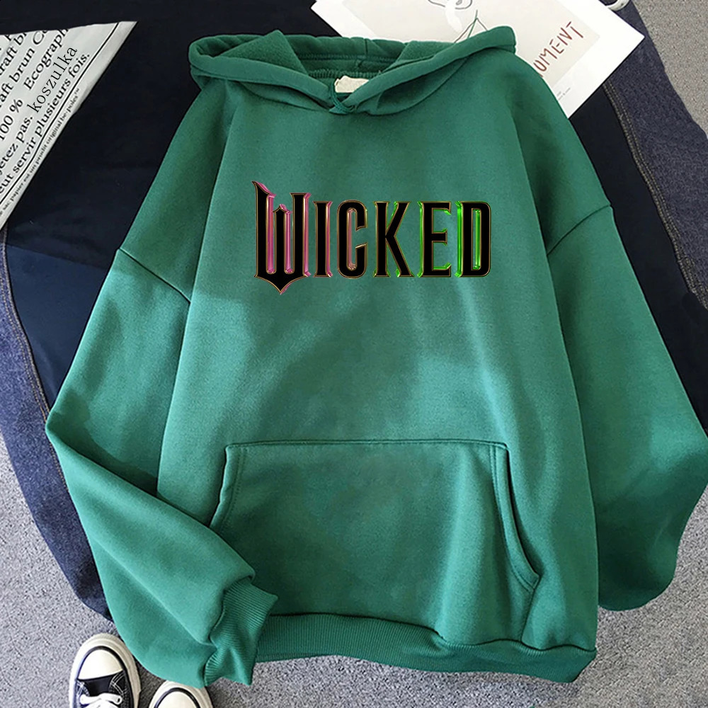 Wicked Fantasy Movie Letter Hoodie Retro Women/men Hoodies Unisex Sweatshirt Vintage Aesthetic Harajuku Winter Clothes 241230